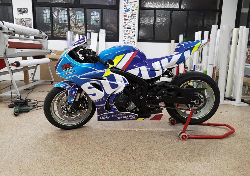 Kit déco piste GSXR bleu