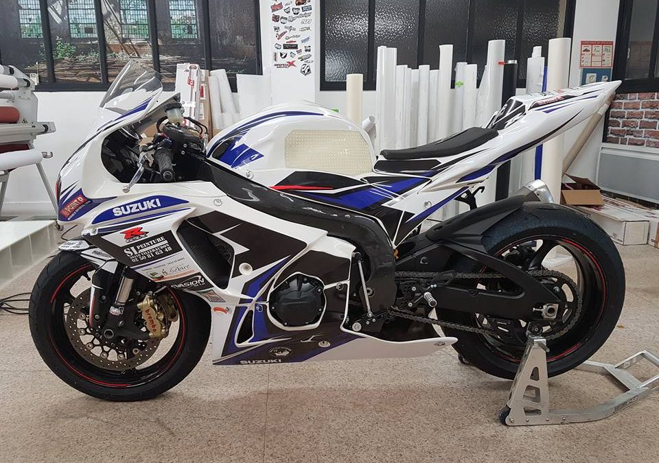 Kit déco piste GSXR blanc